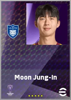 Moon Jung-In eFootball 2026 player card, 68 OVR GK