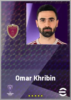 Omar Khribin eFootball 2026 player card, 73 OVR CF
