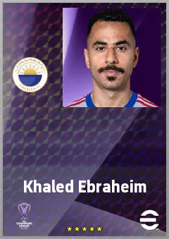 Khaled Ebraheim eFootball 2026 player card, 68 OVR RB