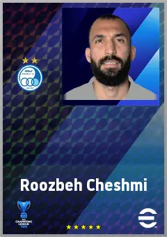 Roozbeh Cheshmi eFootball 2026 player card, 69 OVR DMF