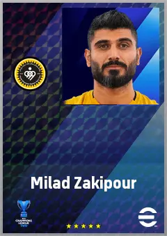 Milad Zakipour eFootball 2026 player card, 68 OVR LB