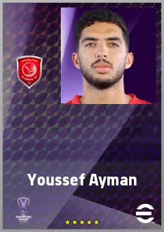 Youssef Ayman eFootball 2026 player card, 70 OVR CB