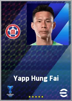 Yapp Hung Fai eFootball 2026 player card, 70 OVR GK