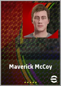 Maverick McCoy eFootball 2026 player card, 60 OVR CB
