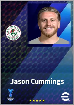 Jason Cummings eFootball 2026 player card, 71 OVR CF