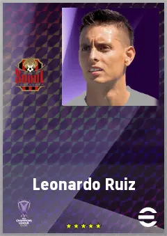 Leonardo Ruiz eFootball 2026 player card, 70 OVR CF