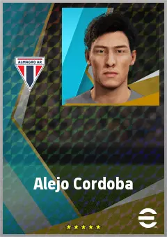 Alejo Cordoba eFootball 2026 player card, 65 OVR CB