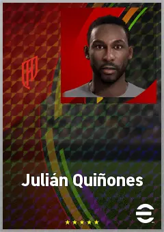 Julián Quiñones eFootball 2026 player card, 79 OVR CF