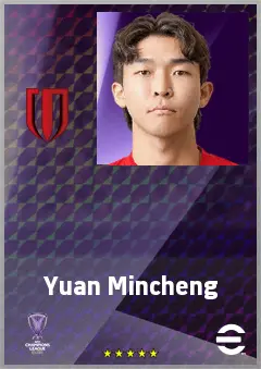 Yuan Mincheng eFootball 2026 player card, 69 OVR CB