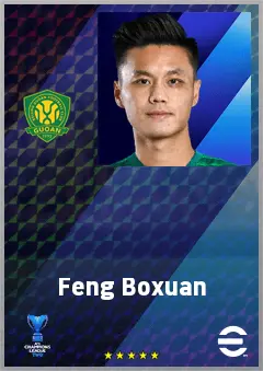 Feng Boxuan eFootball 2026 player card, 68 OVR RB