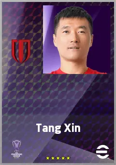 Tang Xin eFootball 2026 player card, 67 OVR RMF