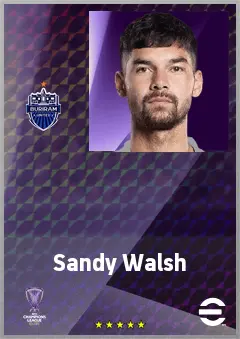 Sandy Walsh eFootball 2026 player card, 69 OVR RB