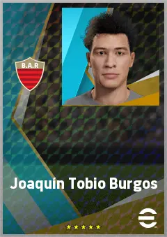 Joaquín Tobio Burgos eFootball 2026 player card, 74 OVR LWF