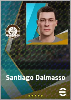 Santiago Dalmasso eFootball 2026 player card, 66 OVR AMF