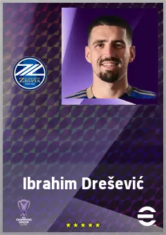 Ibrahim Drešević eFootball 2026 player card, 70 OVR CB