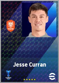 Jesse Curran eFootball 2026 player card, 67 OVR RB
