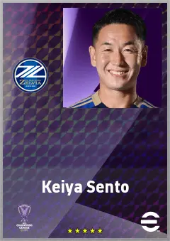 Sento Keiya eFootball 2026 player card, 69 OVR CMF
