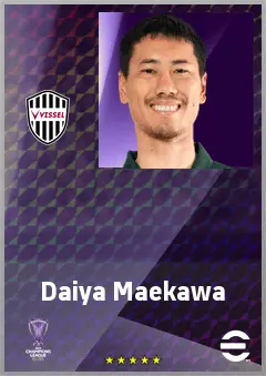 Maekawa Daiya eFootball 2026 player card, 73 OVR GK
