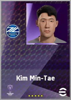 Kim Min-Tae eFootball 2026 player card, 70 OVR CB