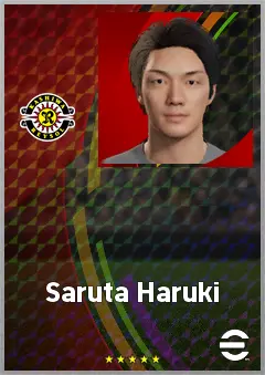 Saruta Haruki eFootball 2026 player card, 63 OVR GK