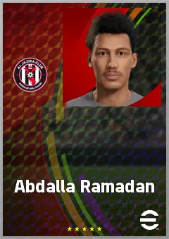 Abdalla Ramadan eFootball 2026 player card, 69 OVR CMF