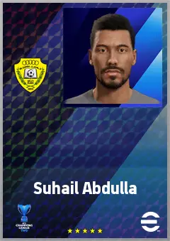 Suhail Abdulla eFootball 2026 player card, 64 OVR GK
