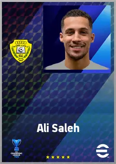 Ali Saleh eFootball 2026 player card, 71 OVR LWF