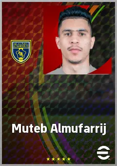 Muteb Almufarrij eFootball 2026 player card, 69 OVR CB