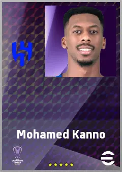 Mohamed Kanno eFootball 2026 player card, 70 OVR CMF