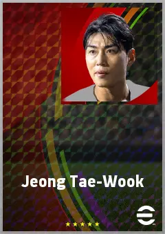 Jeong Tae-Wook eFootball 2026 player card, 66 OVR CB