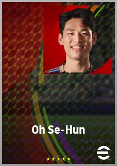 Oh Se-Hun eFootball 2026 player card, 69 OVR CF