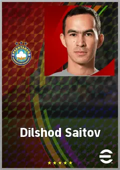 Dilshod Saitov eFootball 2026 player card, 68 OVR RB