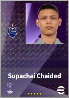 Supachai Chaided eFootball 2026 player card, 70 OVR SS