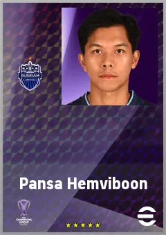 Pansa Hemviboon eFootball 2026 player card, 67 OVR CB