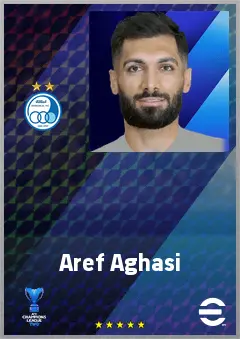 Aref Aghasi eFootball 2026 player card, 69 OVR CB