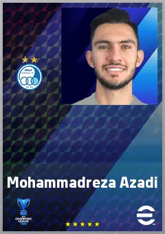 Mohammadreza Azadi eFootball 2026 player card, 67 OVR CF