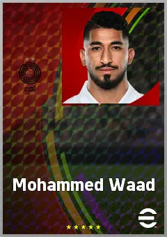 Mohammed Waad eFootball 2026 player card, 68 OVR LB