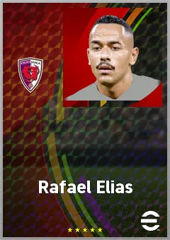 Rafael Elias eFootball 2026 player card, 73 OVR CF