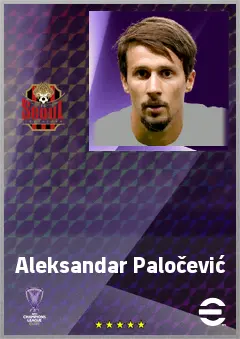 Aleksandar Paločević eFootball 2026 player card, 69 OVR AMF