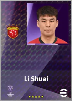 Li Shuai eFootball 2026 player card, 70 OVR LB