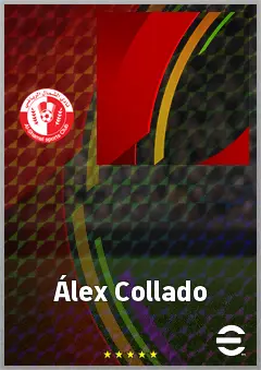 Álex Collado eFootball 2026 player card, 72 OVR RWF