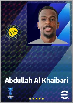Abdullah Al Khaibari eFootball 2026 player card, 69 OVR DMF
