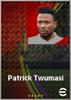 Patrick Twumasi eFootball 2026 player card, 67 OVR LWF