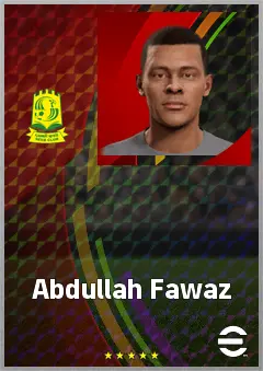 Abdullah Fawaz eFootball 2026 player card, 68 OVR CMF