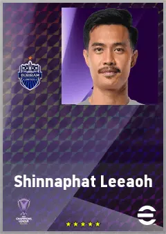 Shinnaphat Leeaoh eFootball 2026 player card, 67 OVR CB