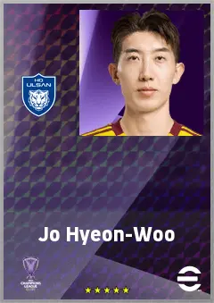 Jo Hyeon-Woo eFootball 2026 player card, 72 OVR GK