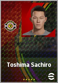 Toshima Sachiro eFootball 2026 player card, 65 OVR DMF