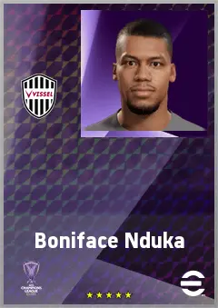 Nduka Boniface eFootball 2026 player card, 70 OVR CB
