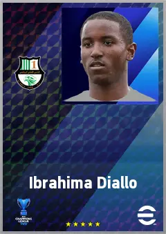 Ibrahima Diallo eFootball 2026 player card, 71 OVR DMF