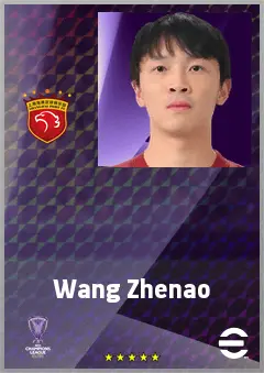 Wang Zhenao eFootball 2026 player card, 69 OVR RB